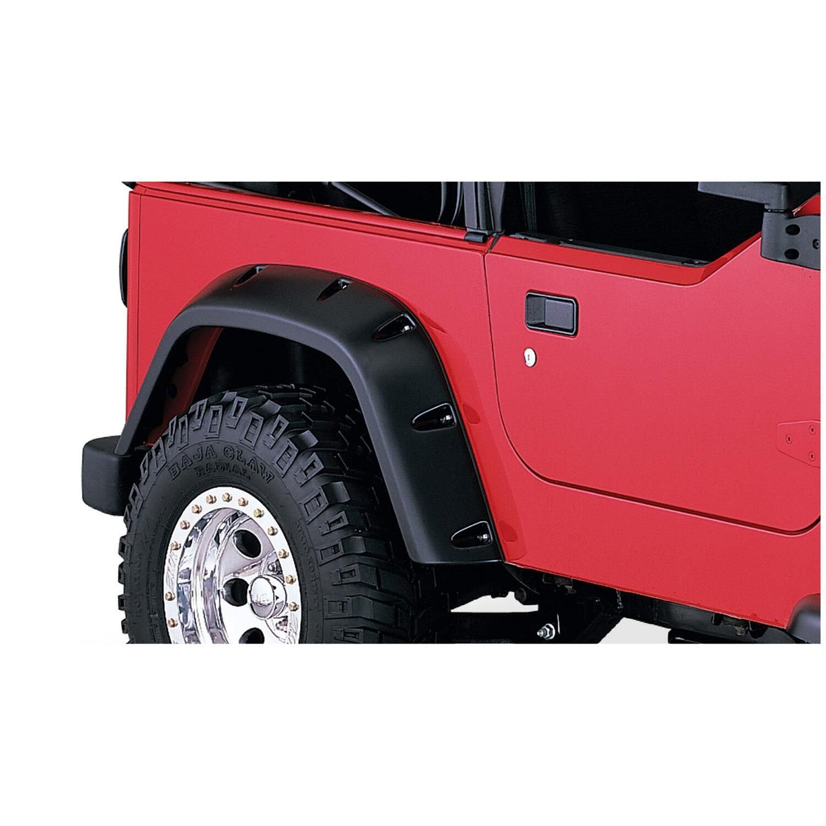 BUSHWACKER | Pocket/Rivet Rear Fender Flares | 1997-2006 Jeep Wrangler TJ | 10042-07