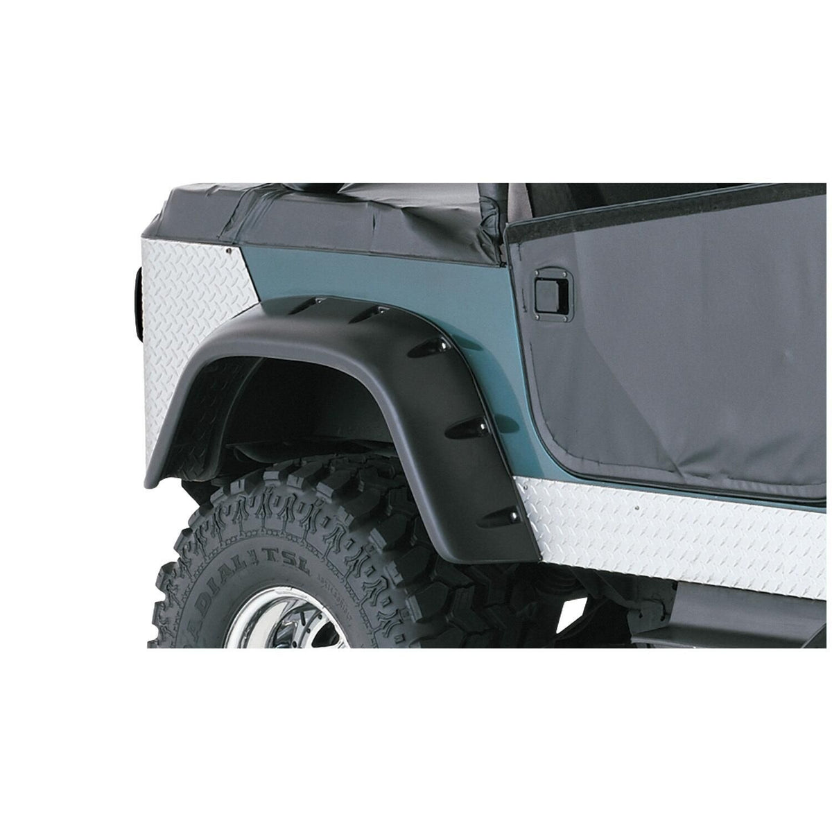 BUSHWACKER | Cut-Out Rear Fender Flares | 1976-86 Jeep CJ7 | 10060-07