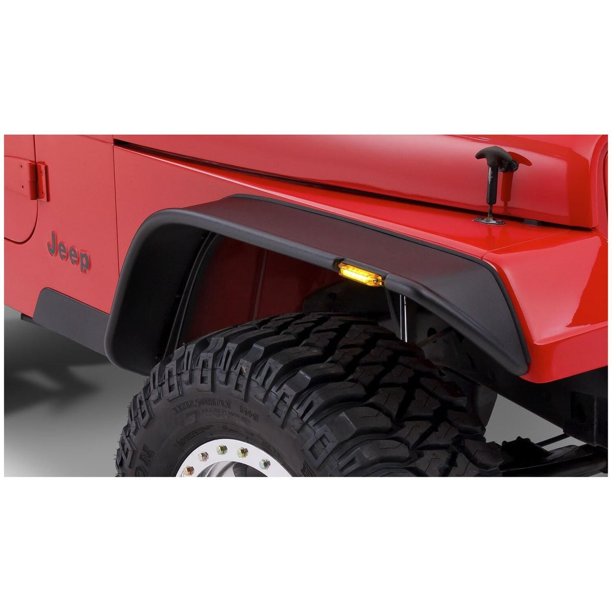 BUSHWACKER | Flat-Style Front Fender Flares | 1987-95 Jeep Wrangler YJ | 10067-07