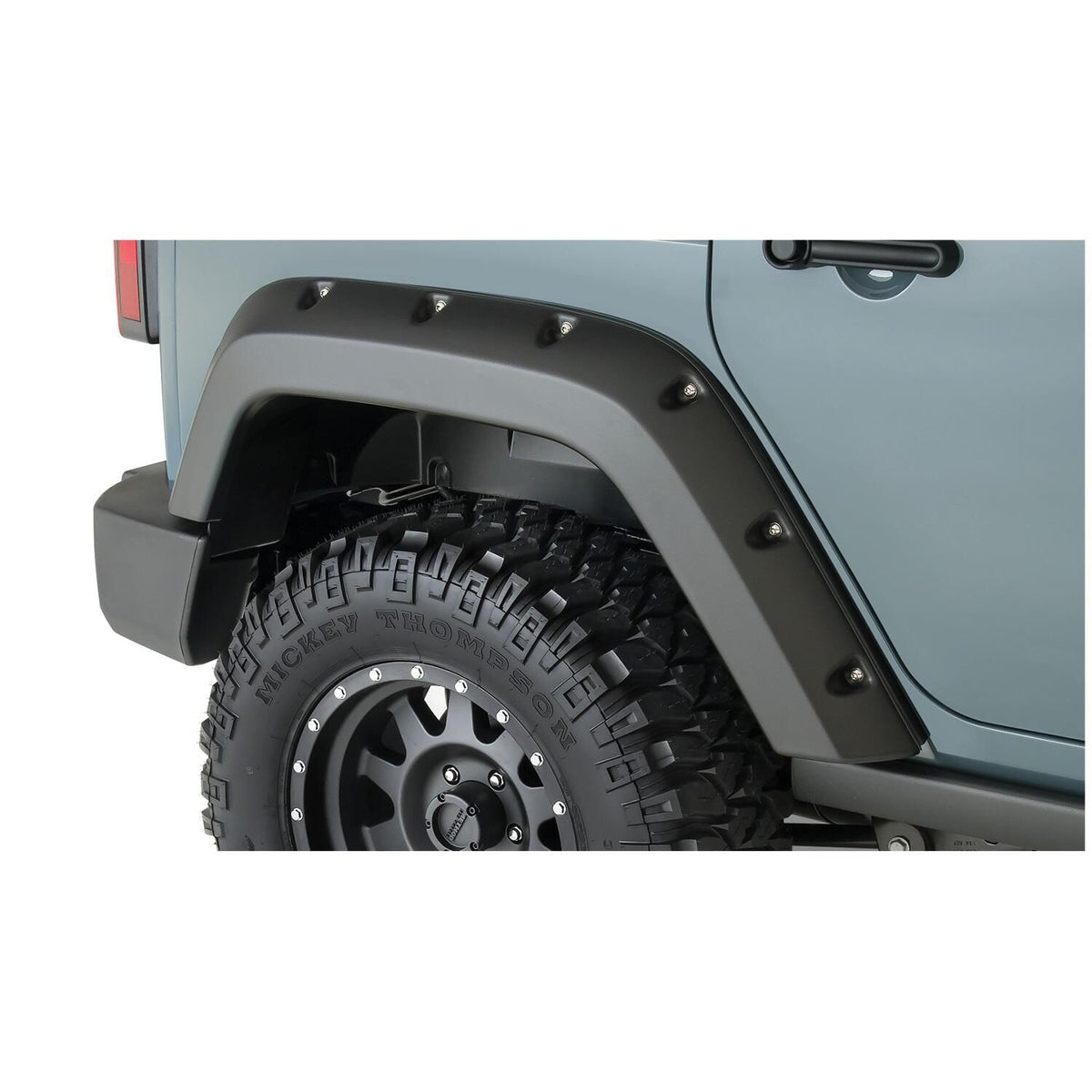 BUSHWACKER | Pocket/Rivet Rear Fender Flares | 2007-18 Jeep Wrangler JK 4-Door | 10080-02