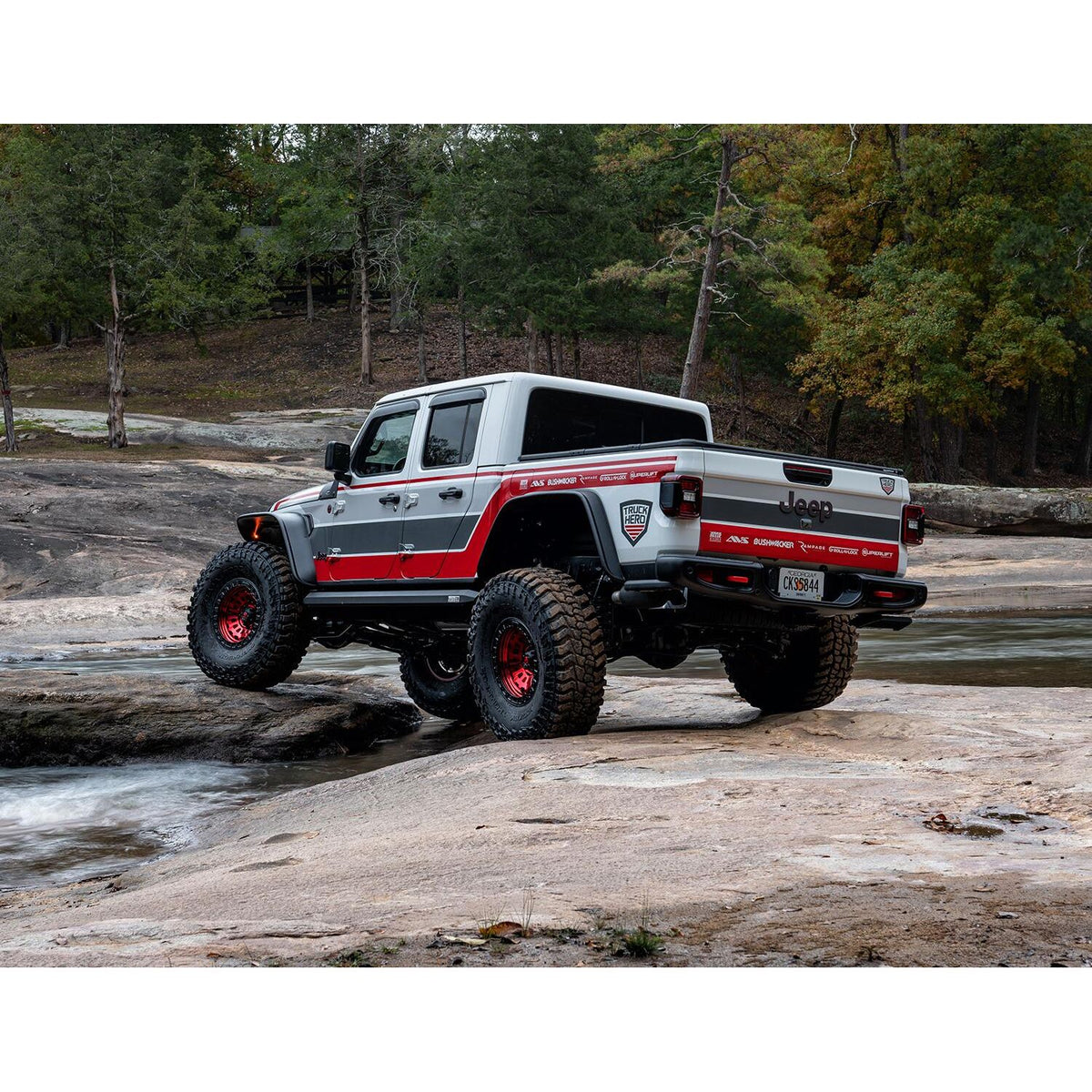 BUSHWACKER | Flat-Style Rear Fender Flares | 2020-25 Jeep Gladiator JT | 10104-07