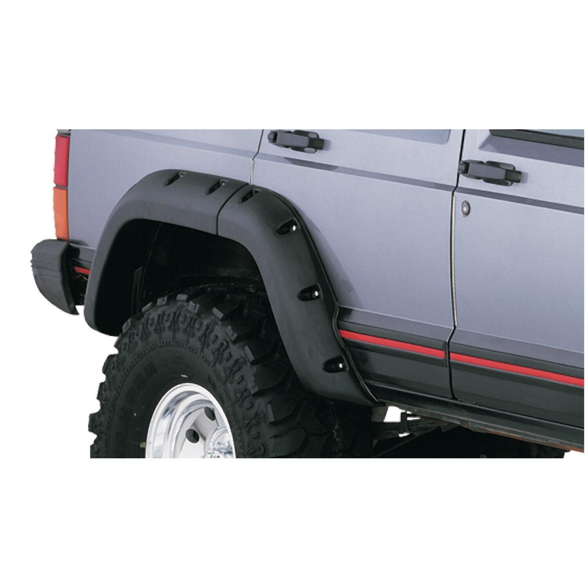 BUSHWACKER | Cut-Out 4-Piece Fender Flare Set | 1984-2001 Jeep Cherokee | 10911-07