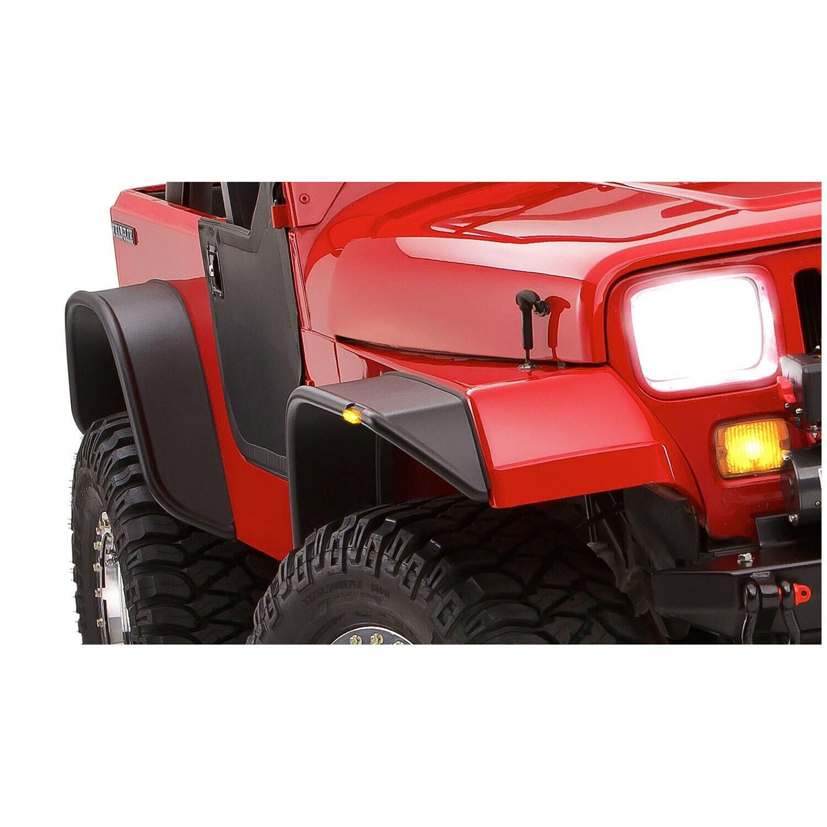 BUSHWACKER | Flat-Style 4-Piece Fender Flare Set | 1987-95 Jeep Wrangler YJ | 10924-07