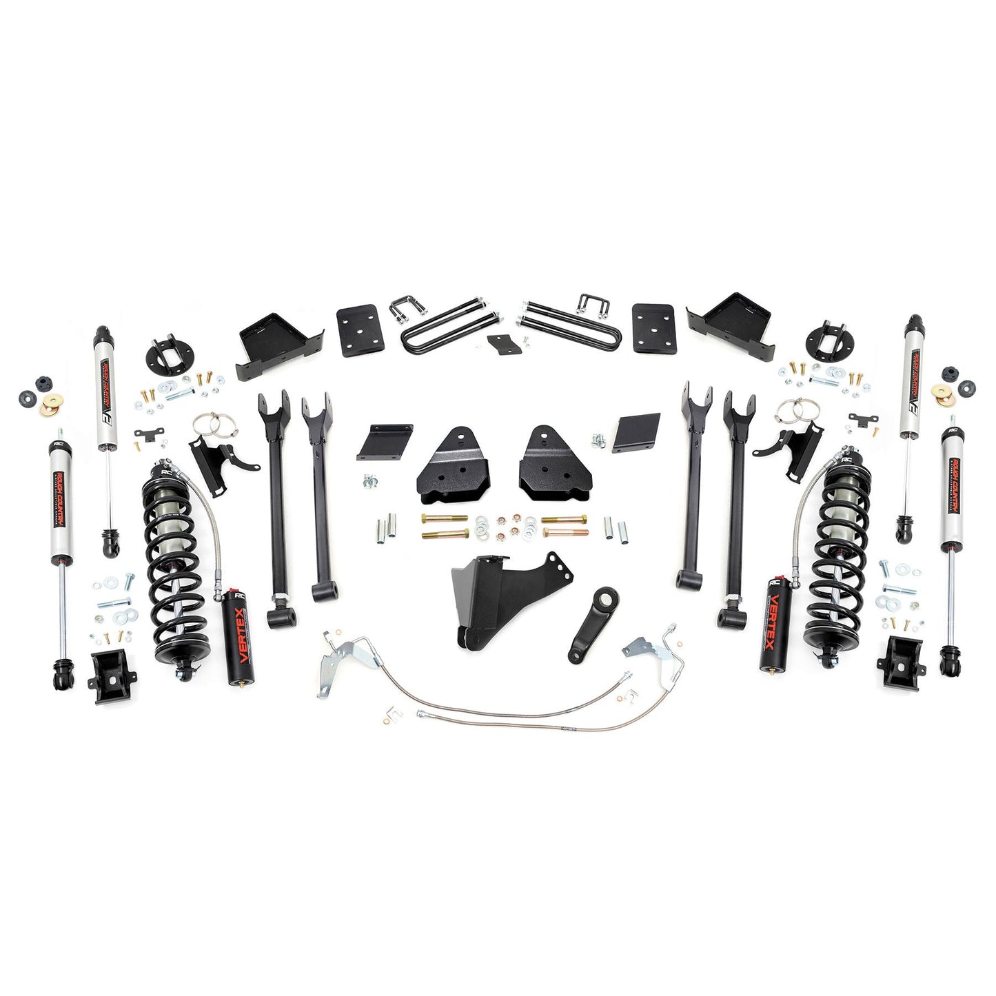 ROUGH COUNTRY 6 Inch Lift Kit | 4-Link | No OVLD | C/O V2 | Ford F-250 Super Duty (15-16) | 52758