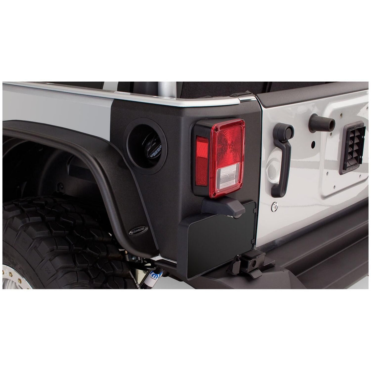BUSHWACKER | Trail Armor Rear Corners | 2007-18 Jeep Wrangler JK 2-Door 2011 Jeep Wrangler JK 4-Door | 14009