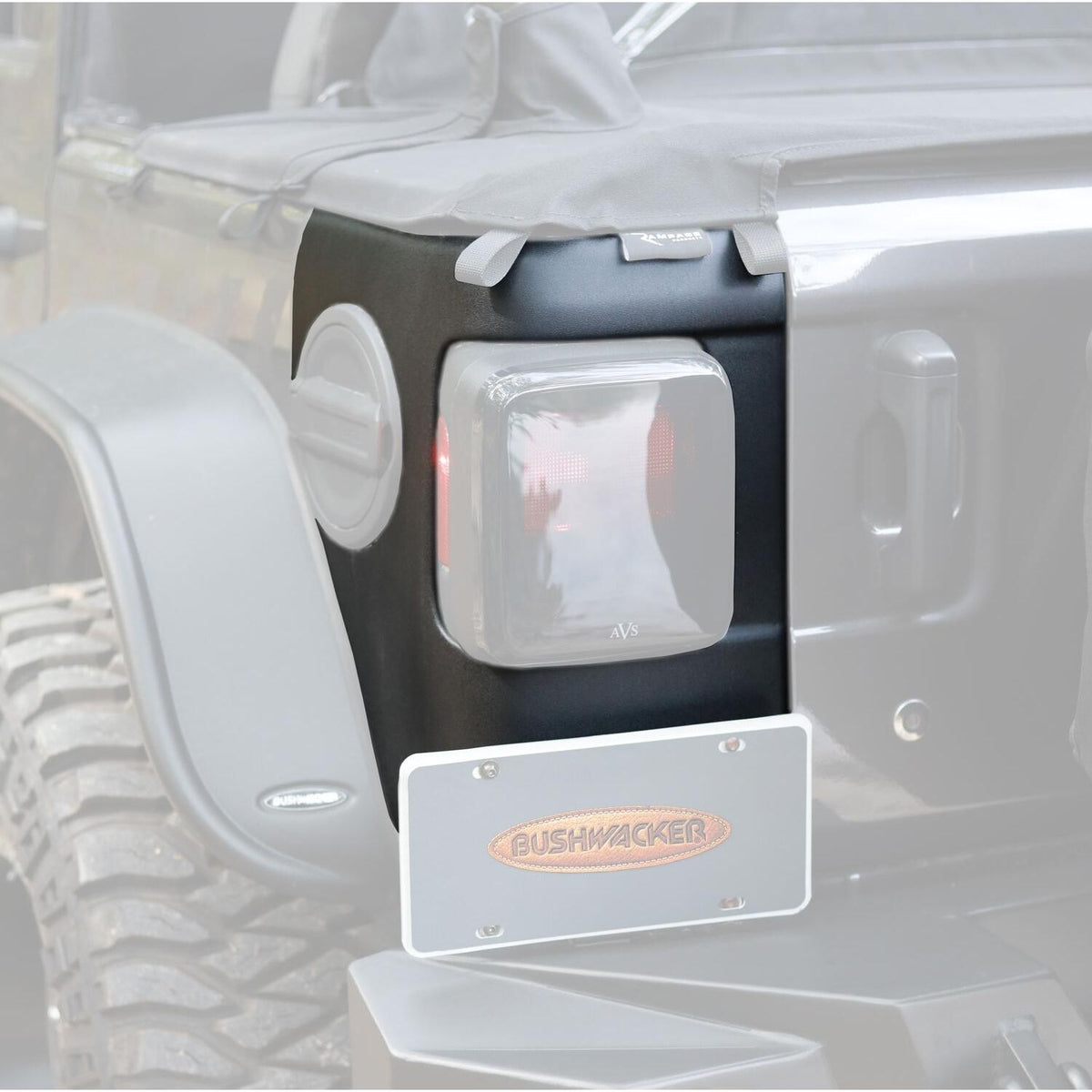 Bushwacker Fender Corner Guard for Trail Armor Rear Corner For 2018-2023 Jeep Wrangler JL, 2-Door And 4-Door