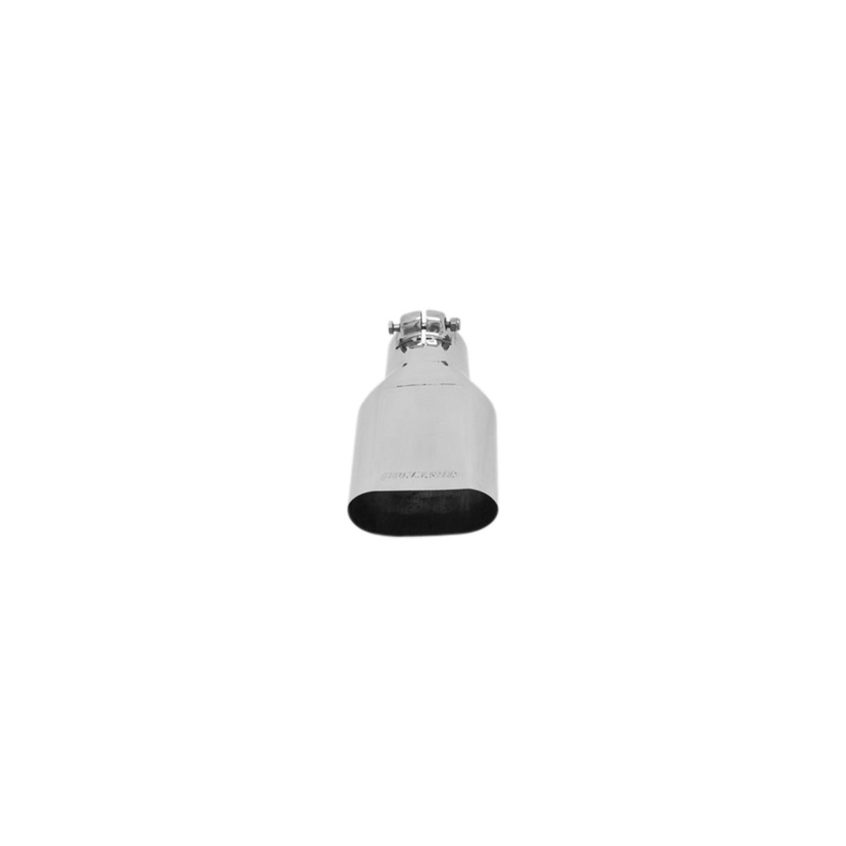 FLOWMASTER Exhaust Tip Exhaust Tip 4.25 X 2.25 Inch Oval Polished SS Fits 2.50 Inch Tubing Clamp On