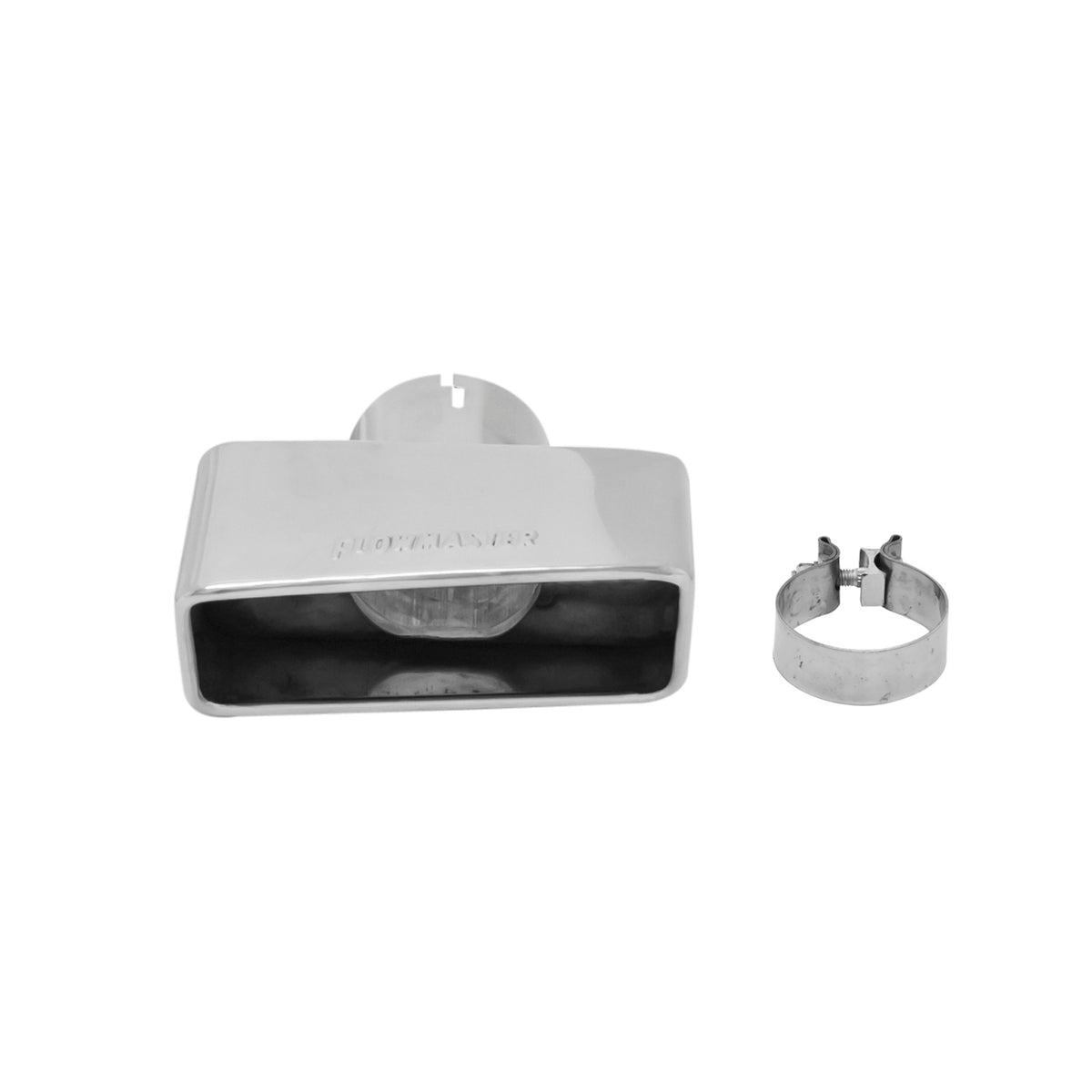FLOWMASTER Exhaust Tip Exhaust Tip 3.00 X 7.00 Inch Rectangle Polished SS Fits 3 Inch Tubing Right