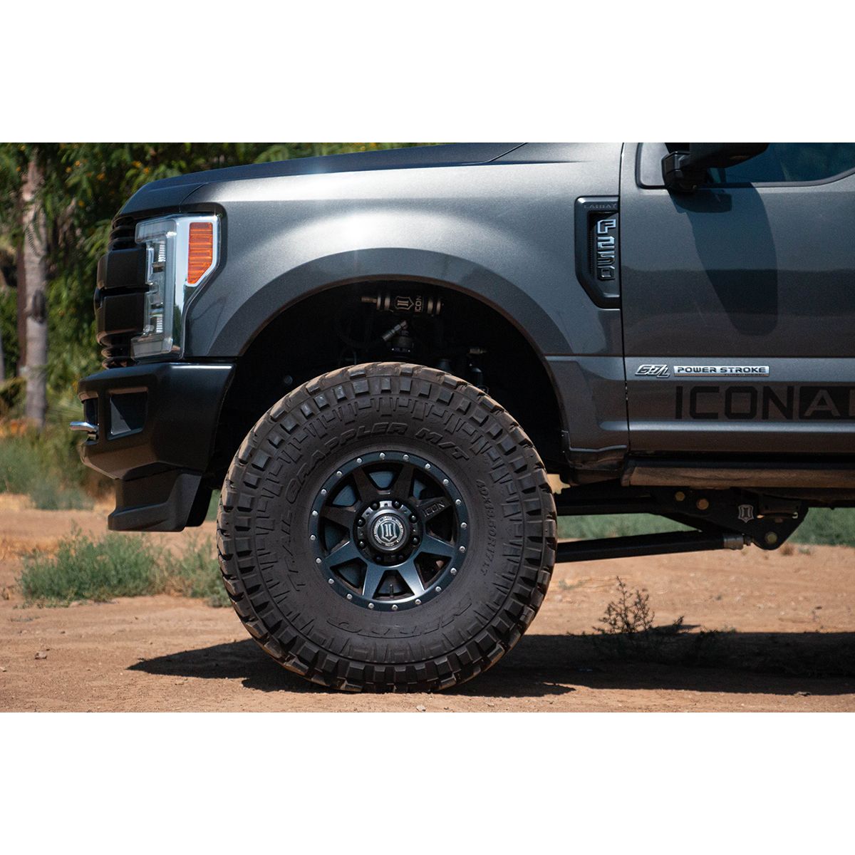 ICON VEHICLE DYNAMICS | 2017-2022 Ford F250/F350 Super Duty 4WD 4-Link Frame Bracket Kit Icon Vehicle Dynamics | 164504