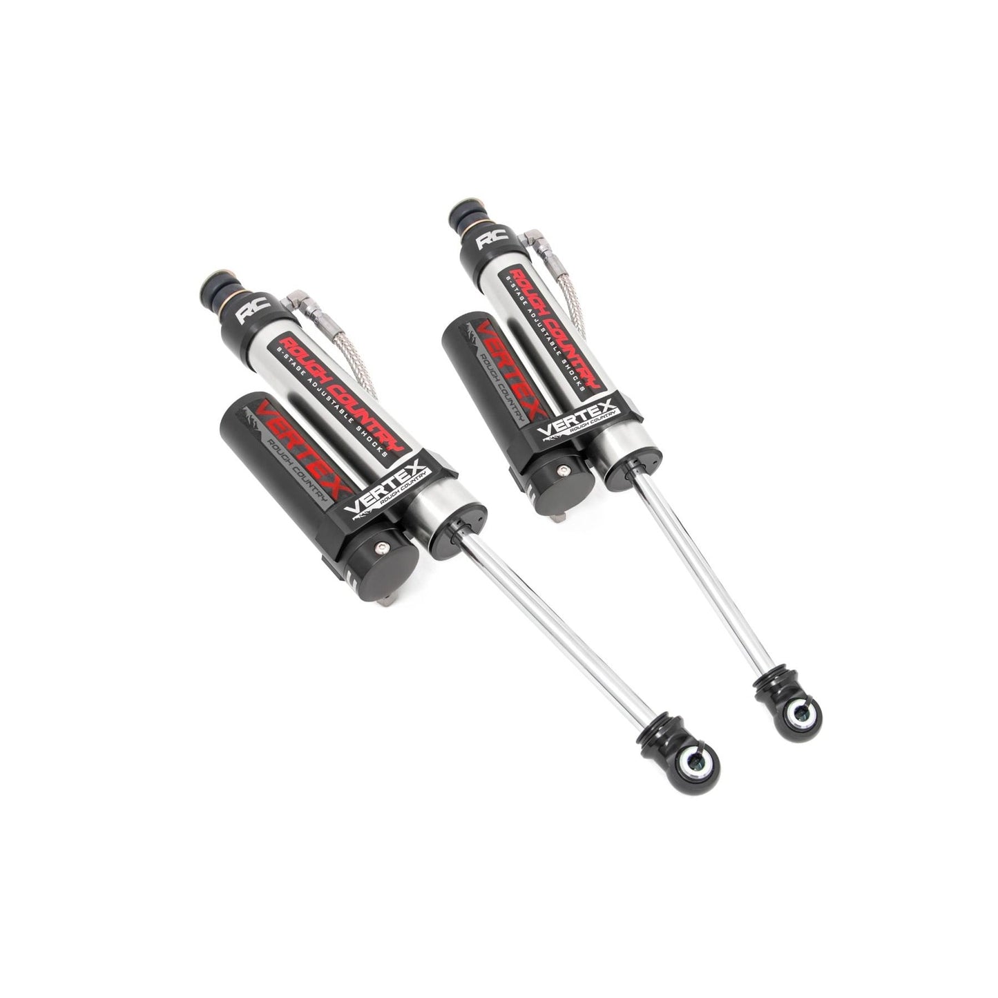 ROUGH COUNTRY | Vertex 2.5 Reservoir Rear Shocks 6-7.5" Ram 1500 2WD/4WD (2019-2026) | 699021