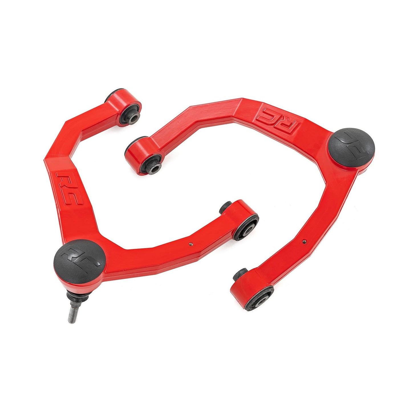 ROUGH COUNTRY Red Forged Upper Control Arms | OE Upgrade | Red | Chevy/GMC Sierra/Silverado 1500 (19-26) | 10018RED