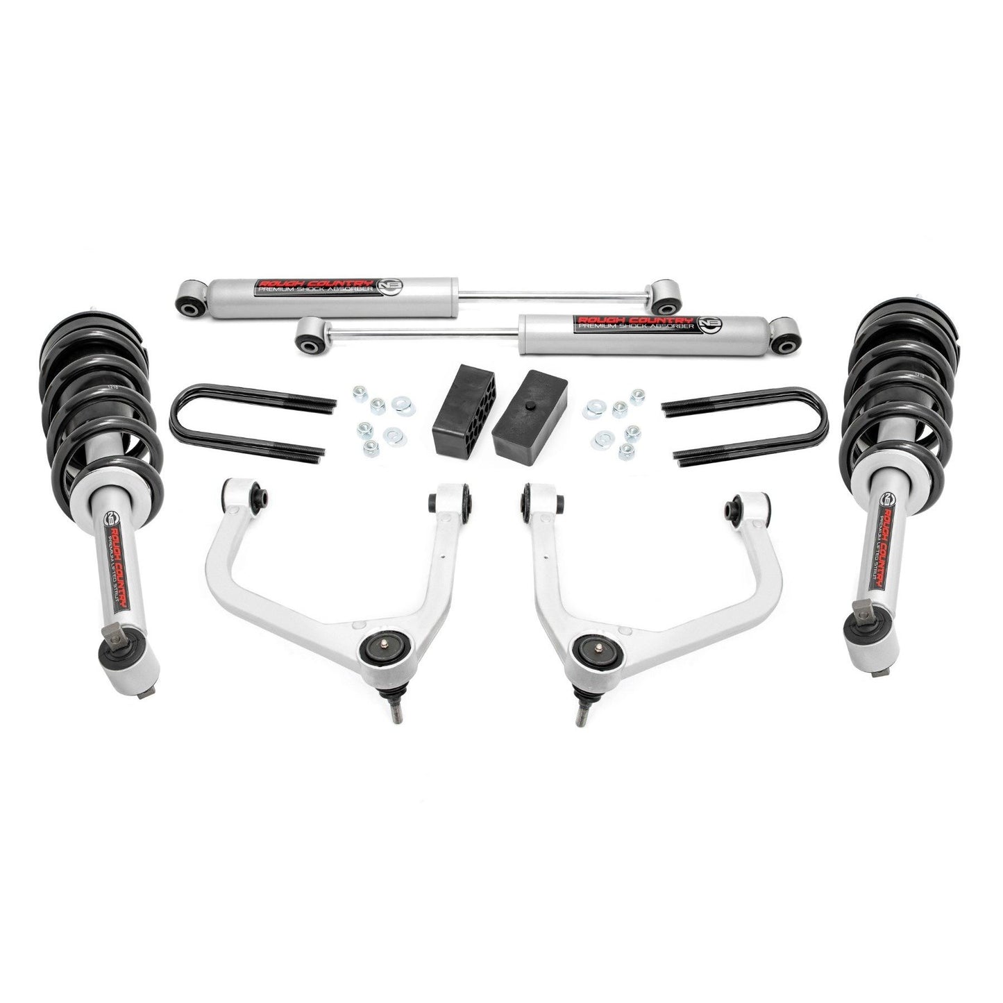 ROUGH COUNTRY 3.5 Inch Lift Kit | Mono Leaf Rear | N3 Struts | GMC Sierra 1500 (25-26) | 28831_A