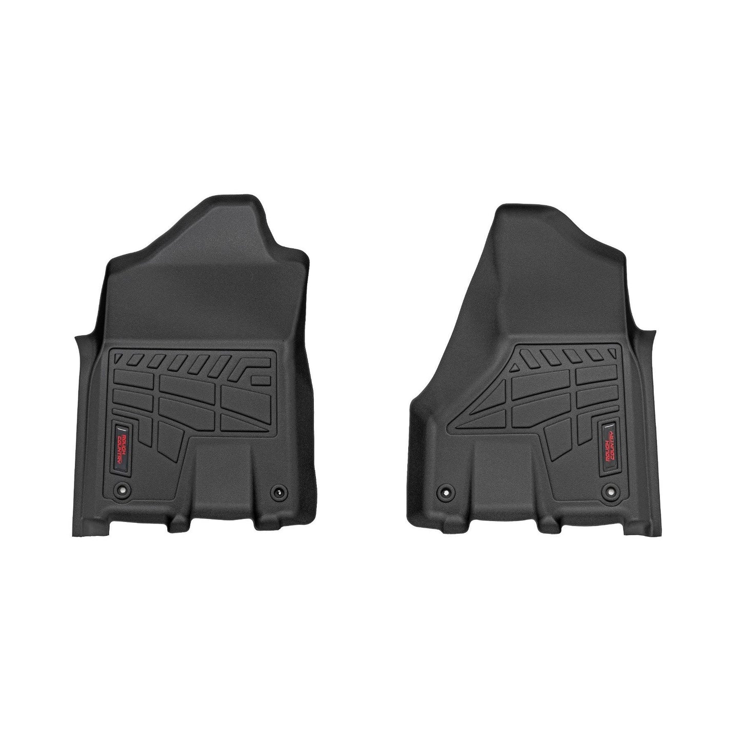 ROUGH COUNTRY Sure-Fit Floor Mats | Front Bucket | Crew | Ram 2500 (19-26)/3500 (19-25) | SM31431