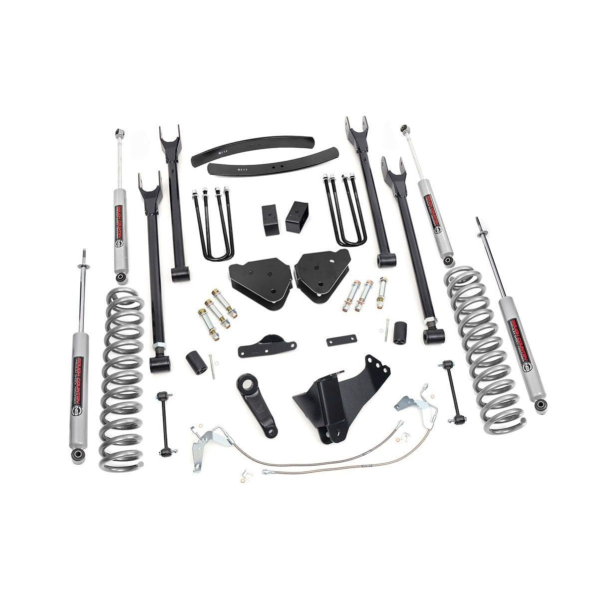 ROUGH COUNTRY 6 Inch Lift Kit | Diesel | 4 Link | Ford F-250/F-350 Super Duty 4WD (08-10) | 584.2