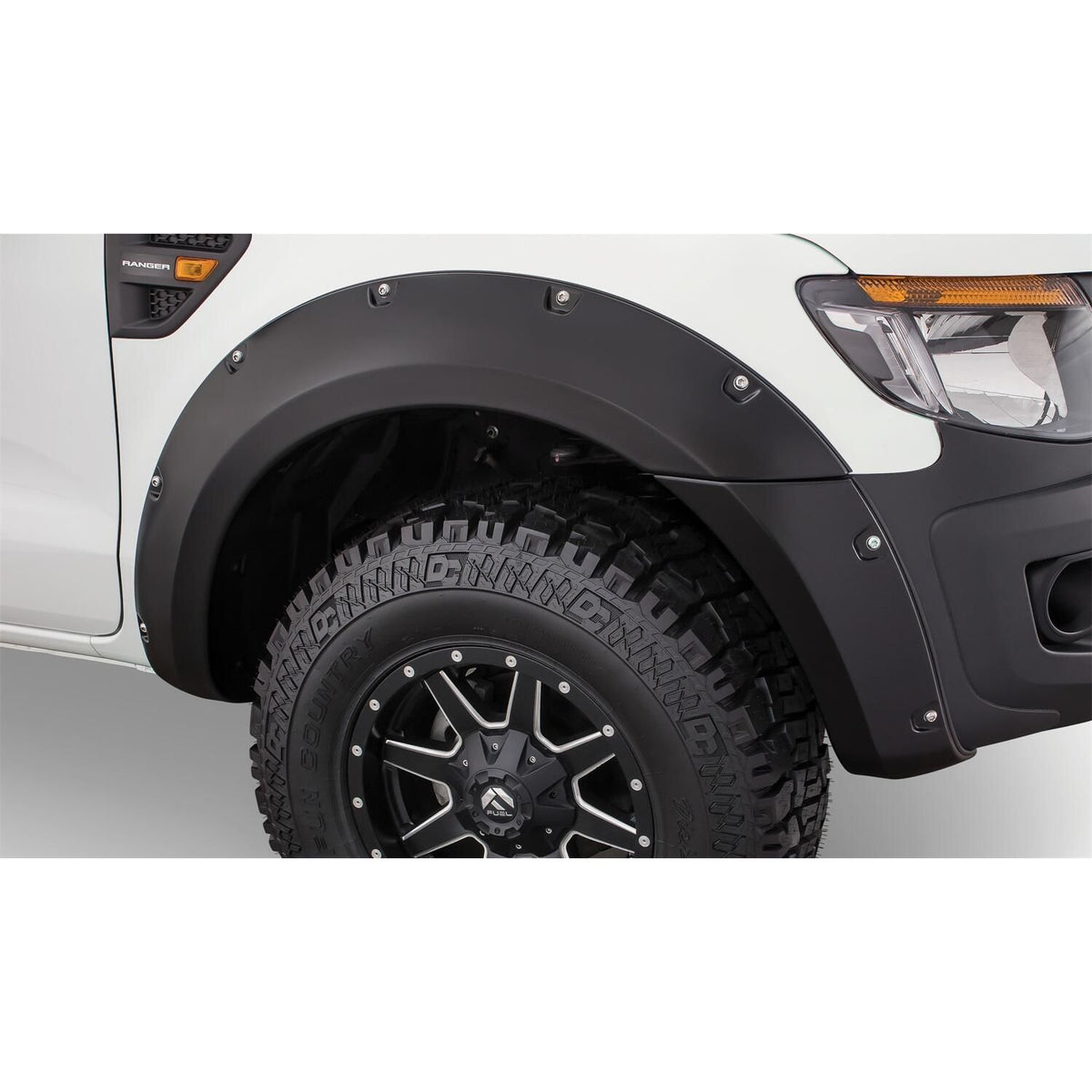 BUSHWACKER | Pocket/Rivet Front Fender Flares | 2011-18 Ford Ranger | 20089-02