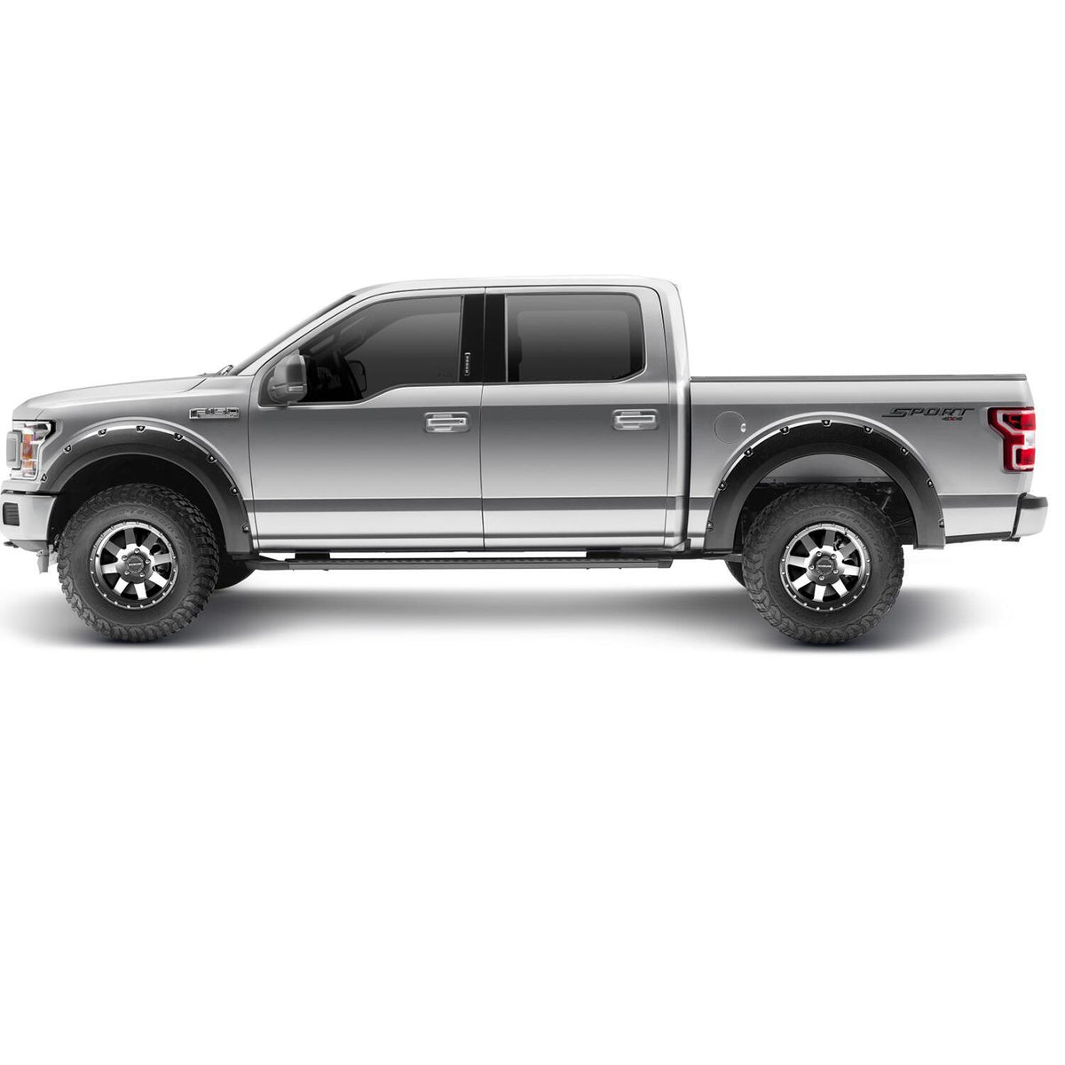 BUSHWACKER | Pocket/Rivet Front Fender Flares | 2018-20 Ford F-150 | 20109-02