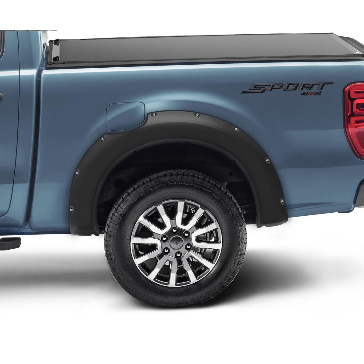 BUSHWACKER | Pocket/Rivet Rear Fender Flares | 2019-23 Ford Ranger | 20122-02
