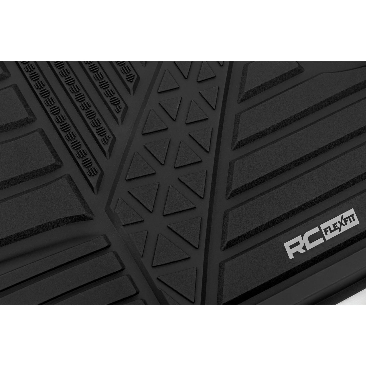ROUGH COUNTRY Flex-Fit Floor Mats | FR & RR | Crew | Ram 1500 2WD/4WD (2025) | FF-31432