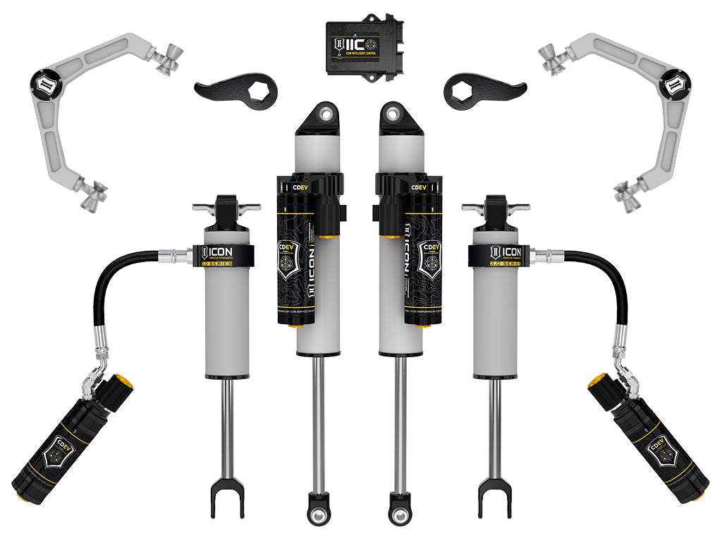 ICON K78373 2020-2026 Chevrolet Silverado/GMC Sierra 2500/3500 HD, 2-3.5" Lift, Stage 3 3.0 Suspension System, Billet
