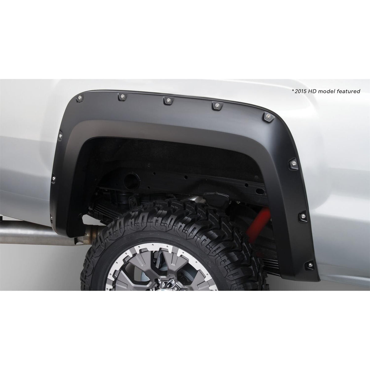 BUSHWACKER | Pocket/Rivet Rear Fender Flares | 2014-19 GMC Sierra 1500 2015-19 GMC Sierra 2500/3500 | 40122-02