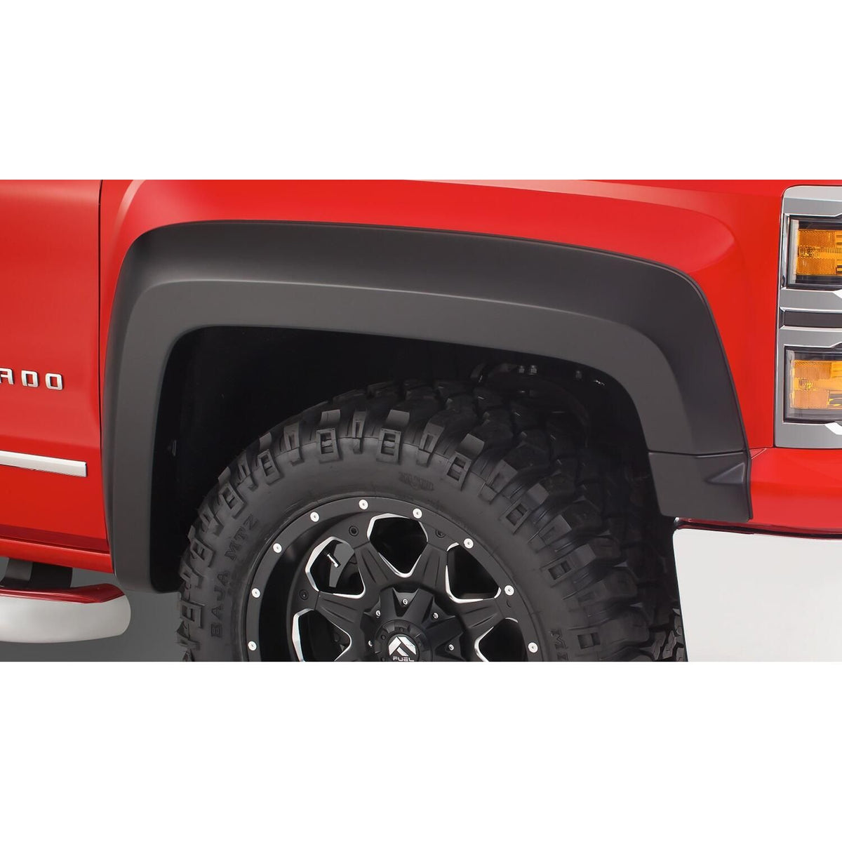 BUSHWACKER | Extend-A-Fender Front Fender Flares | 2014-19 Chevy Silverado 1500 2015-19 Chevy Silverado 3500/2500 | 40125-02