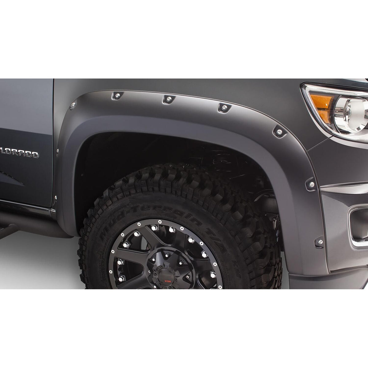 BUSHWACKER | Pocket/Rivet Front Fender Flares | 2015-20 Chevy Colorado | 40137-02