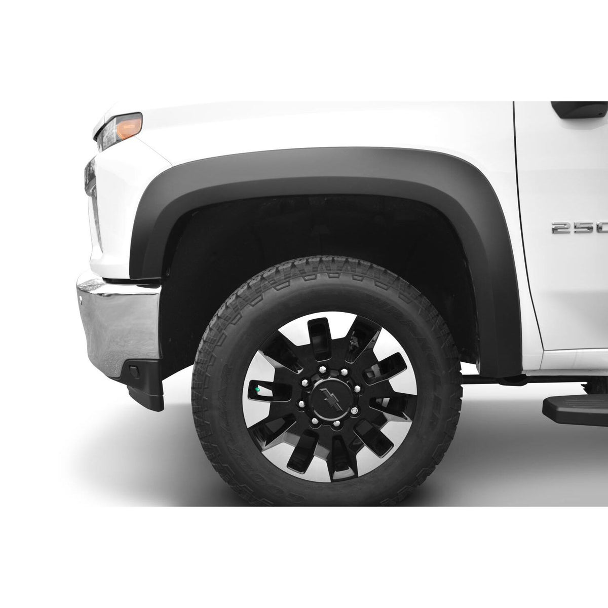 BUSHWACKER | Extend-A-Fender Front Fender Flares | 2020-24 Chevy Silverado 2500/3500 | 40163-02
