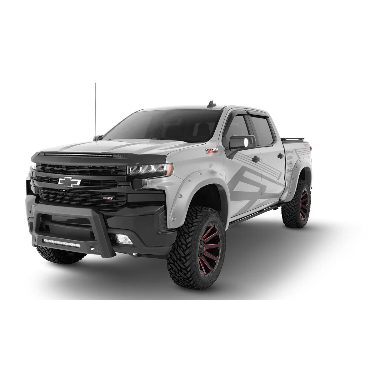 BUSHWACKER | Pocket/Rivet 4-Piece Fender Flare Set | 2020-22 Chevy Silverado 1500 | 40927-54