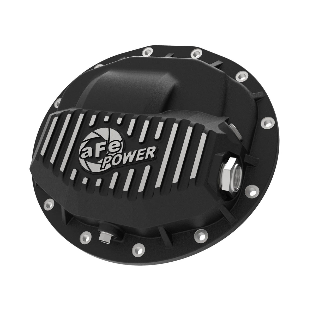aFe POWER aFe POWER Pro Series Front Differential Cover Black w/ Machined Fins — 46-70402