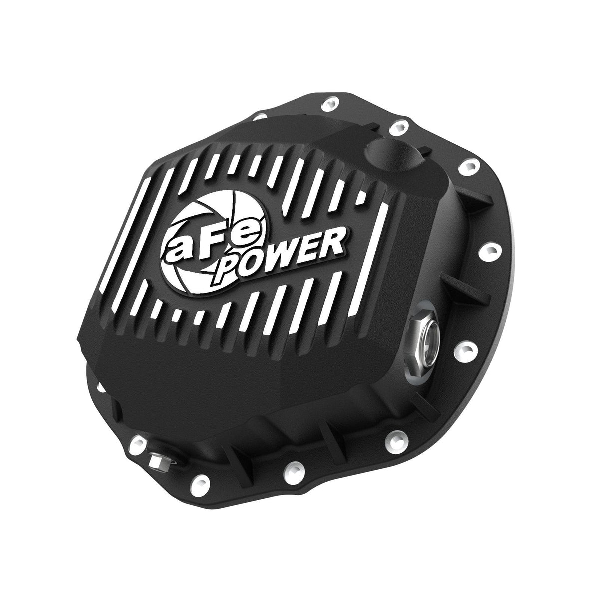 aFe POWER aFe POWER Pro Series Rear Differential Cover Black w/ Machined Fins — 46-71260B