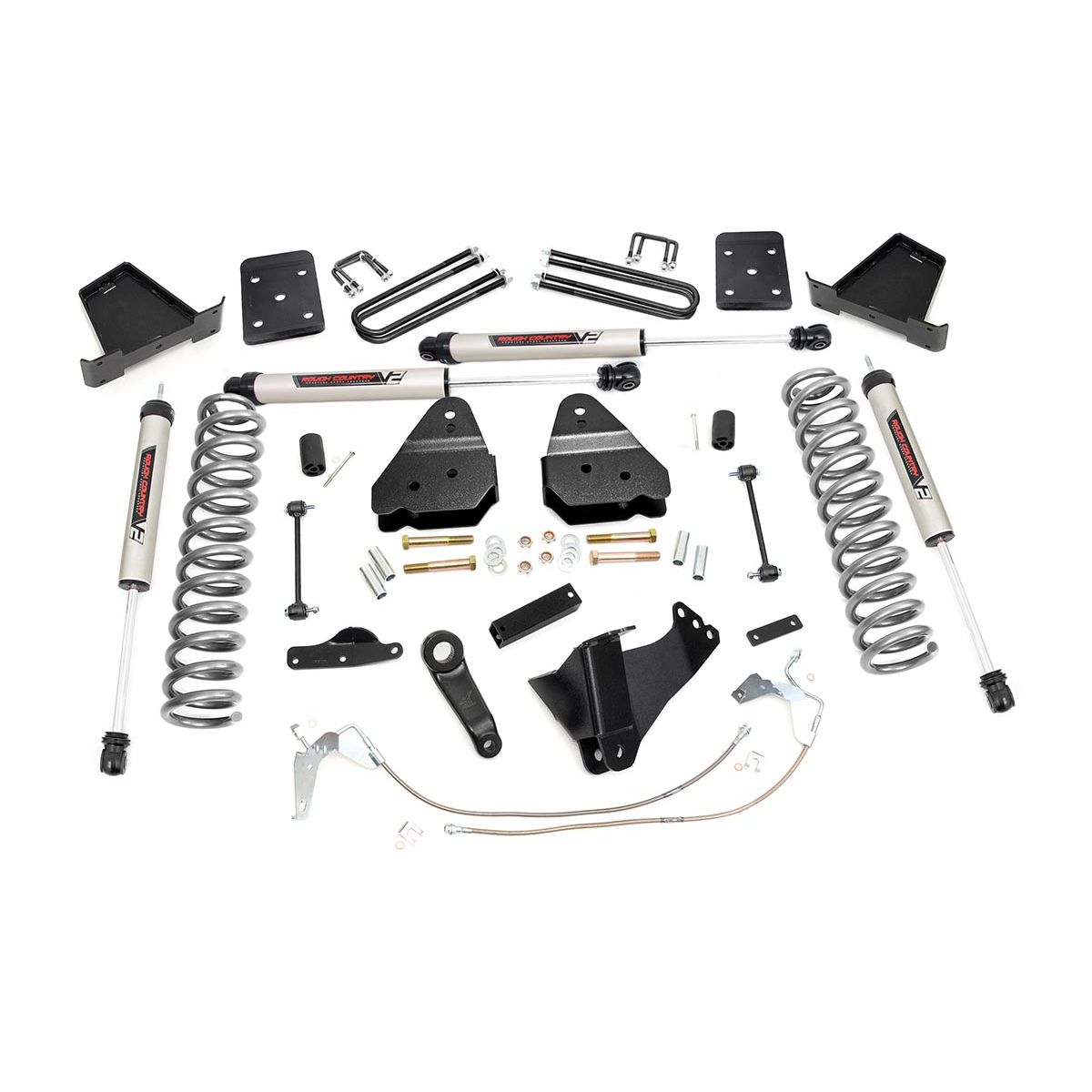 ROUGH COUNTRY 4.5 Inch Lift Kit | W/O Overloads | V2 | Ford F-250/F-350 Super Duty (08-10) | 47870
