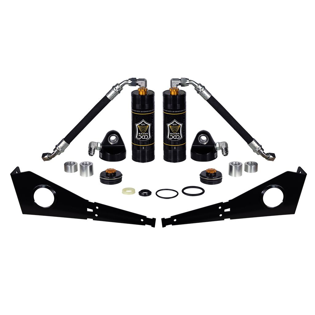 ICON VEHICLE DYNAMICS | 2005-2023 Toyota Tacoma/2007-2014 FJ Cruiser/2003-2024 4Runner Front Coilover Reservoir W/CDCV Upgrade Kit W/ Seals Pair Icon Vehicle Dynamics | 51035C