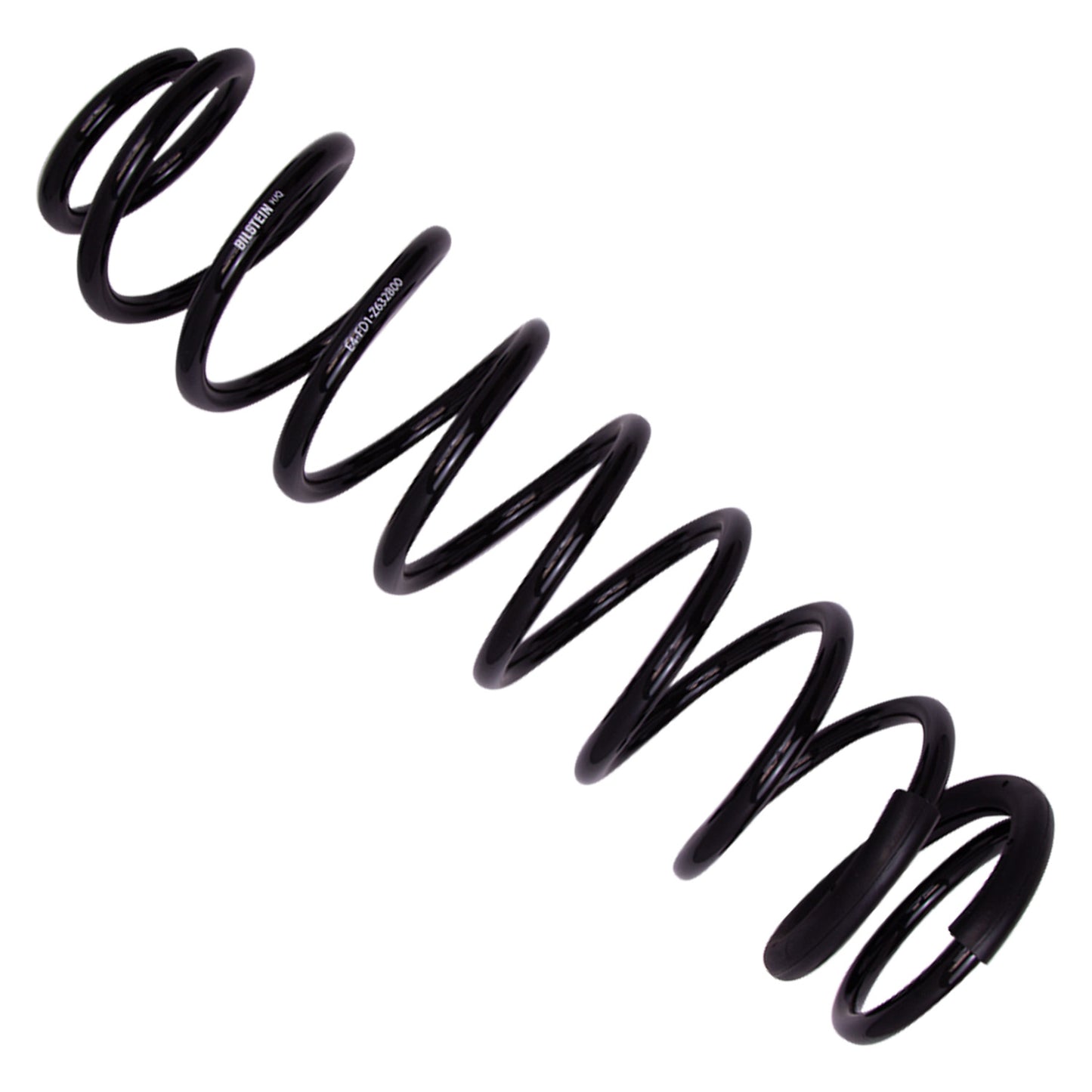 BILSTEIN | Coil Spring Set Jeep Wrangler JL 18+ Front 4dr 1.5 Inch B12 (Special) | 53-322401, close-up of black coil spring.