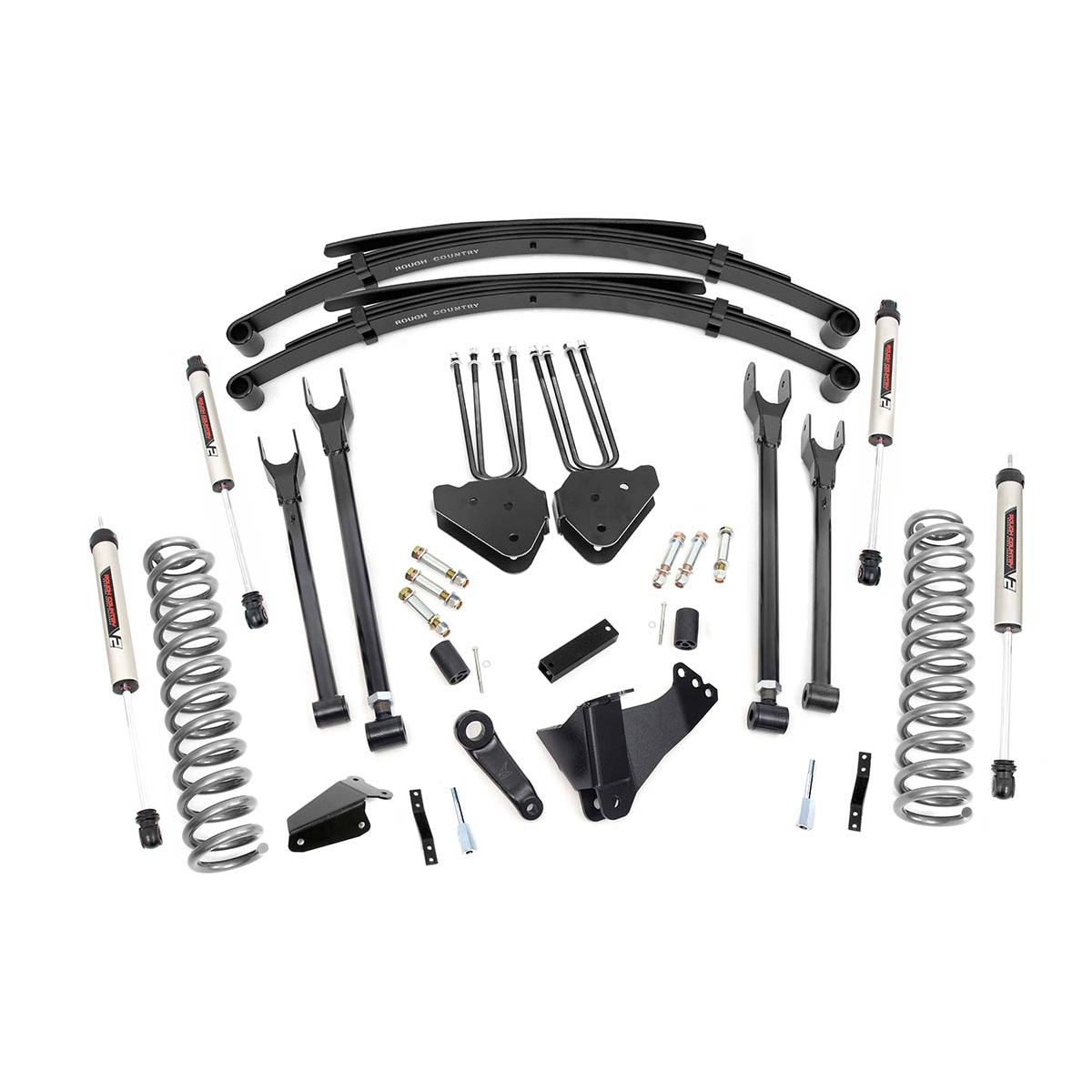 ROUGH COUNTRY 6 Inch Lift Kit | Gas | 4 Link | RR Spring | V2 | Ford F-250/F-350 Super Duty (05-07) | 58370