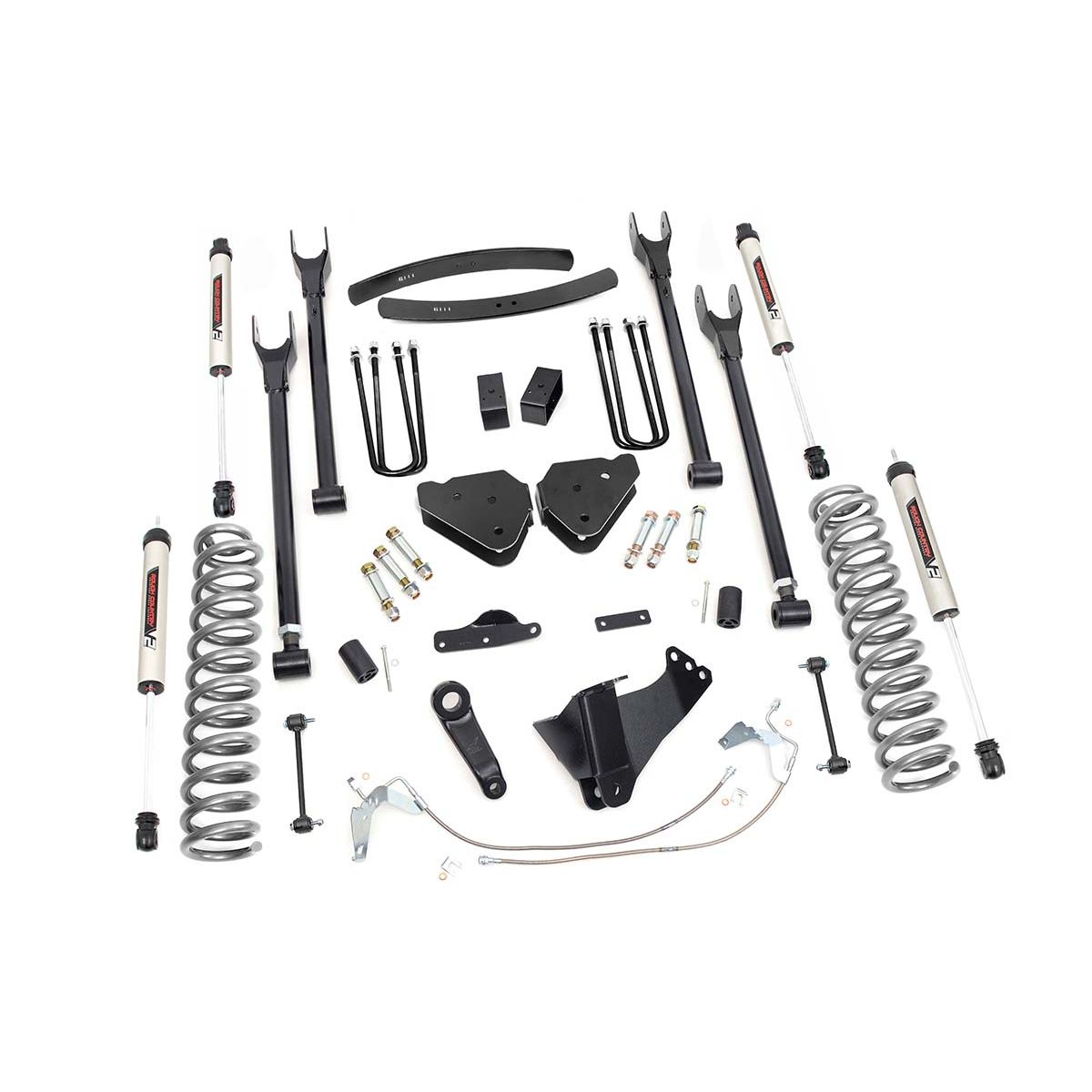 ROUGH COUNTRY 6 Inch Lift Kit | Diesel | 4 Link | V2 | Ford F-250/F-350 Super Duty (08-10) | 58470