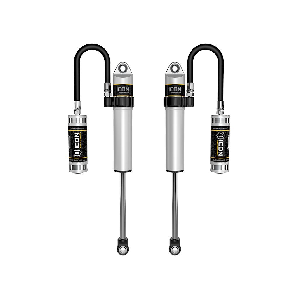 ICON VEHICLE DYNAMICS | 2005-2023 Toyota Tacoma 2003-2024 Toyota 4Runner 2007-2014 Toyota FJ Cruiser 2003-2009 Lexus GX470 Front 2.5 Vs Remote Reservoir S2 Secondary Shocks Pair Icon Vehicle Dynamics | 59706P