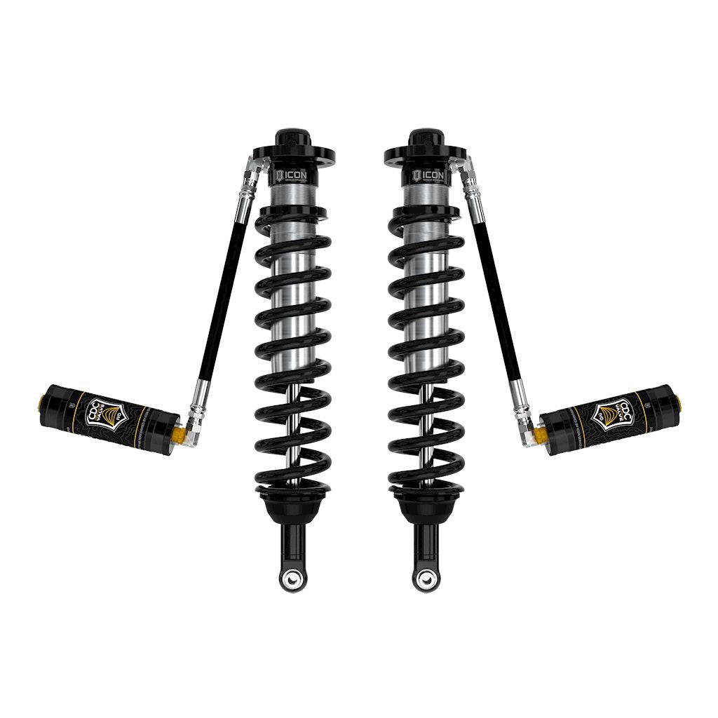 ICON VEHICLE DYNAMICS | 2005-2023 Toyota Tacoma 2003-2024 Toyota 4Runner 2007-2014 Toyota FJ Cruiser 2.5 Vs Remote Reservoir W CDCV Long Travel Coilover Kit Icon Vehicle Dynamics | 59730C-CB