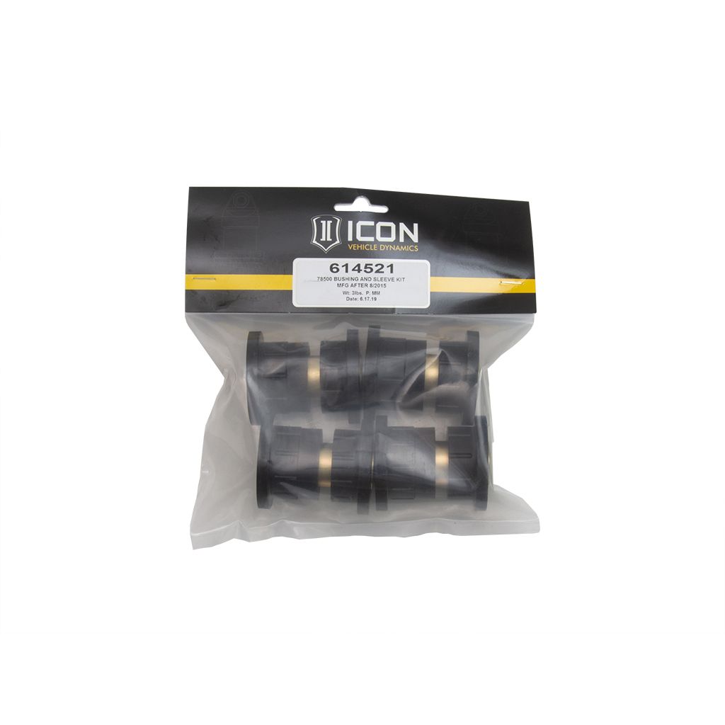 ICON VEHICLE DYNAMICS | 78500 Bushing And Sleeve Kit Mfg After 8/2015 Icon Vehicle Dynamics | 614521