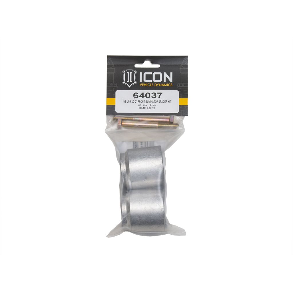 ICON VEHICLE DYNAMICS | 2005-2025 Ford F-250/F-350 Super Duty 4WD Front 2 Inch Bump Stop Spacer Kit Icon Vehicle Dynamics | 64037