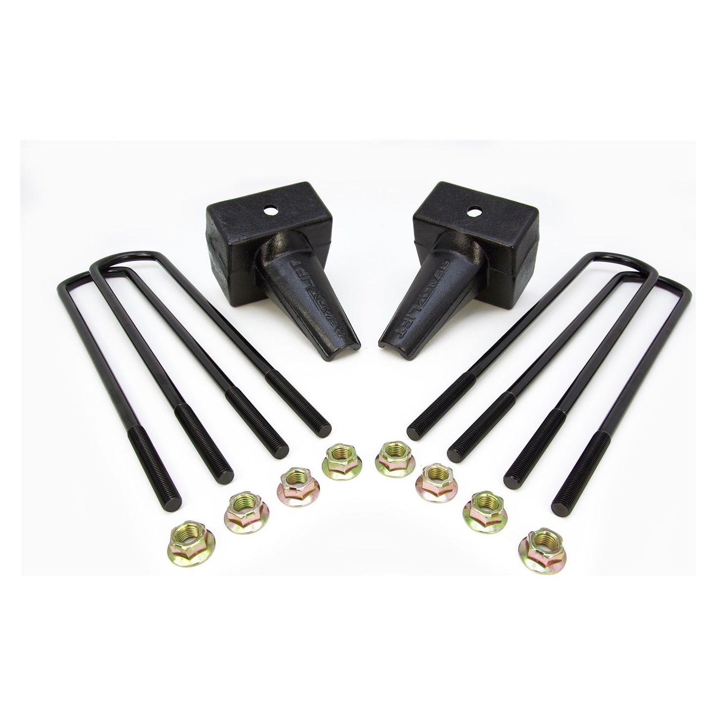 ReadyLIFT 5'' Tapered Rear Block Kit for 1 Piece Drive Shaft, 16.5'' U-Bolts (F250/F350/F450) 66-2025
