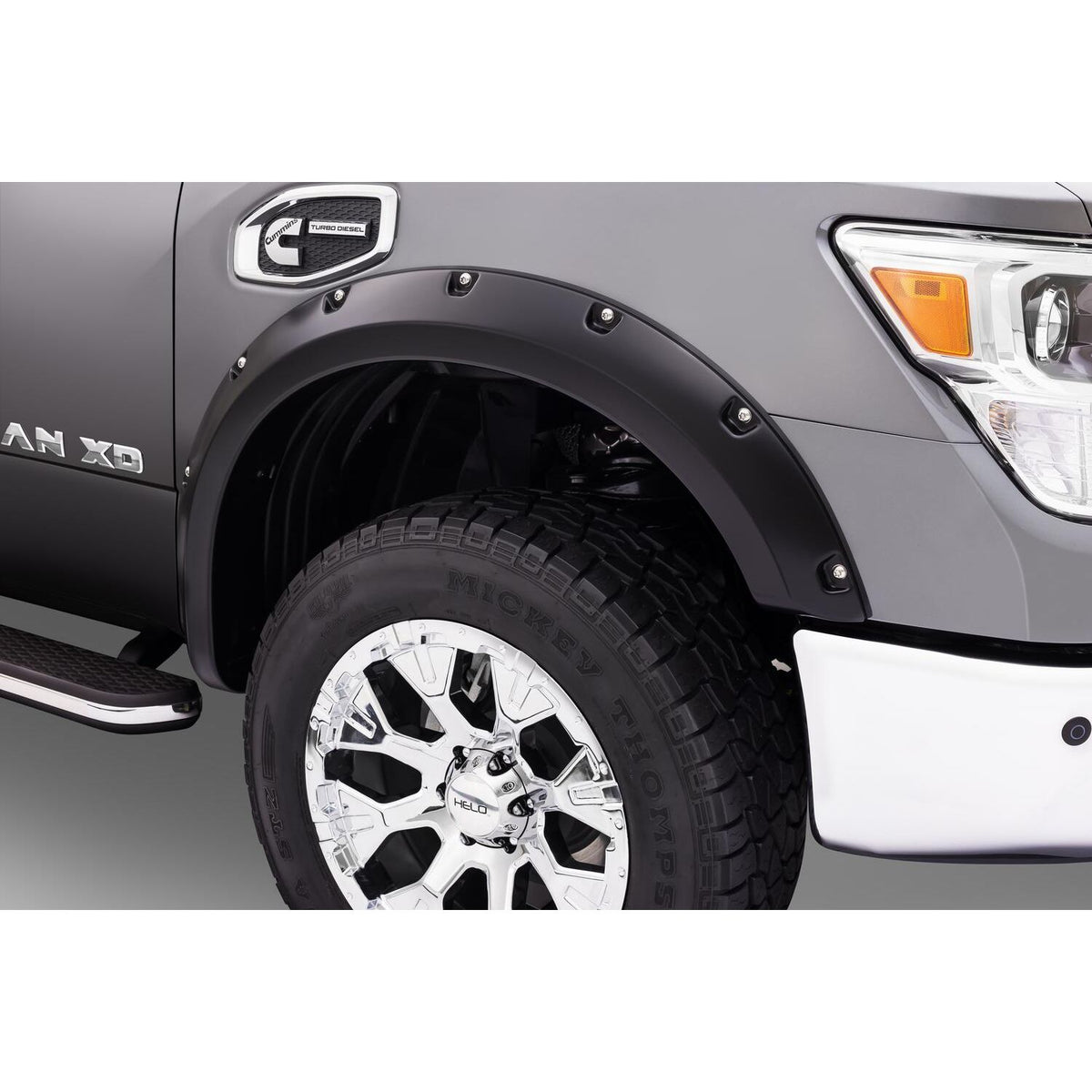 BUSHWACKER | Pocket/Rivet Front Fender Flares | 2004-15 Nissan Titan | 70013-02