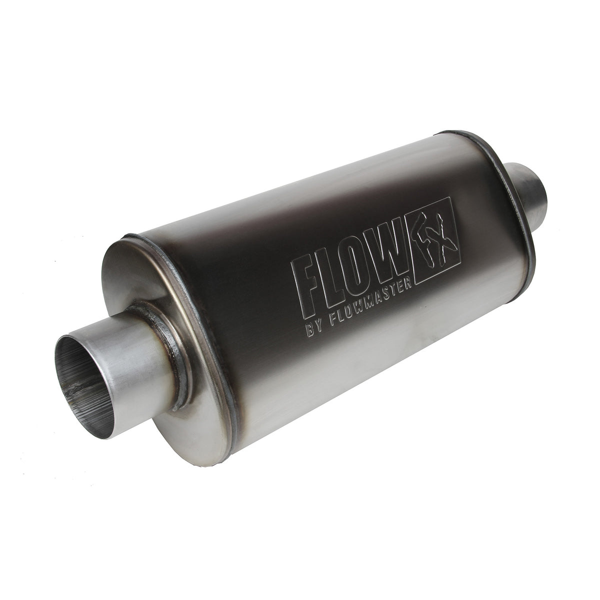 FLOWMASTER Flow Fx Muffler Flow Fx Muffler 3.50 Center In/3.50 Center Out Moderate Sound Stainless Steel