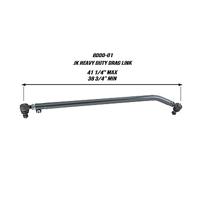 Synergy Jeep JK / JKU Heavy Duty Drag Link Kit — Synergy Jeep JK / JKU Heavy Duty Drag Link Kit