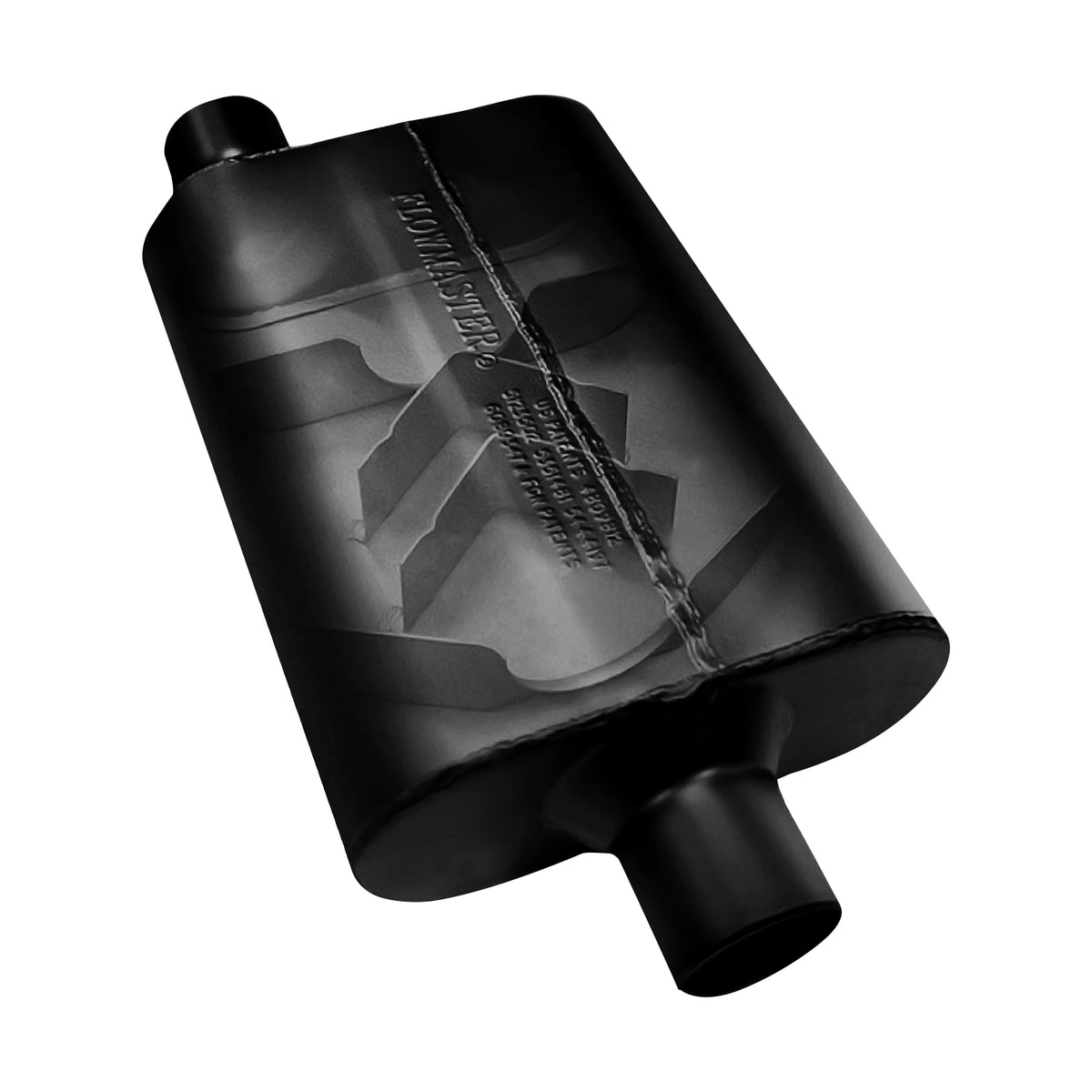 FLOWMASTER Super 44 Series Chambered Muffler Super 44 Series Stainless Steel 2.50 Inch Center In/2.50 Inch Offset Out -Aggres