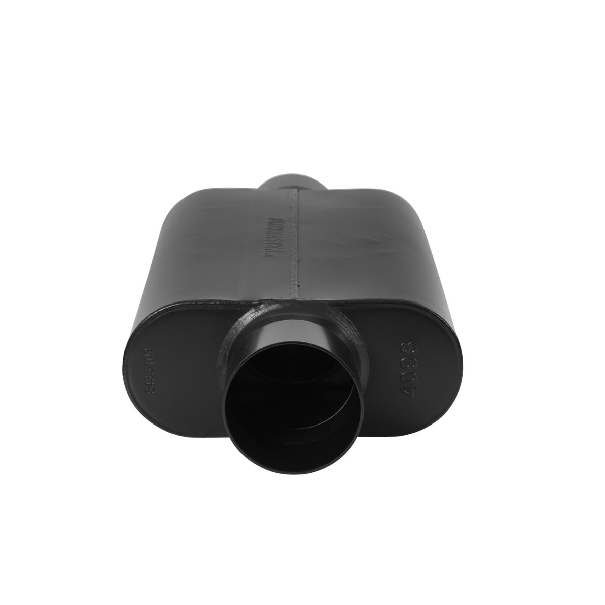 FLOWMASTER 40 Series Delta Force Race Muffler 40 Series Race Muffler 409SS 3.50 Center In 3.50 Center Out -Aggressive Sound