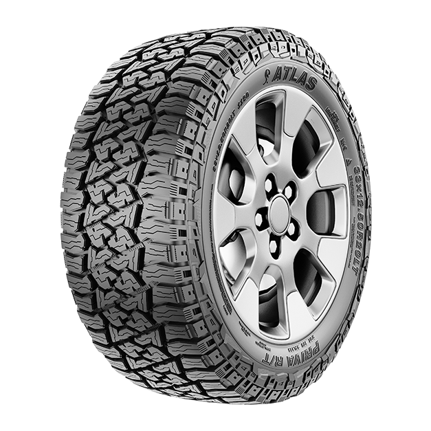 Atlas Priva R/T rugged-terrain tire tread and sidewall