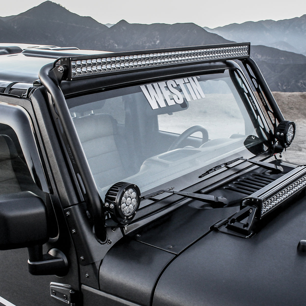Westin Overhead Light Hoop 2007-2018 Jeep Wrangler JK