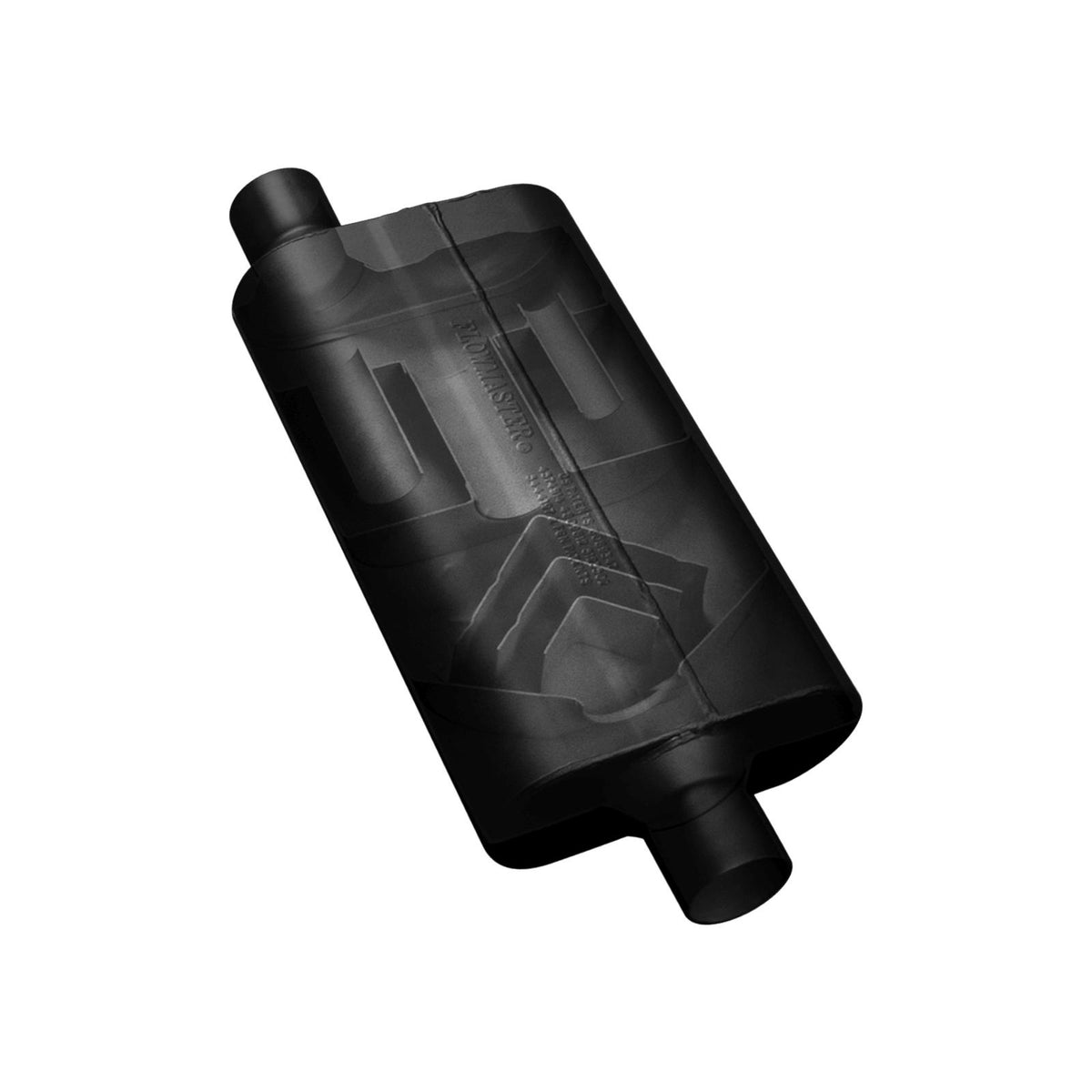 FLOWMASTER 50 Series Delta Flow Chambered Muffler 50 Delta Flow 2.50 Center In 2.00 Dual Out Moderate Sound