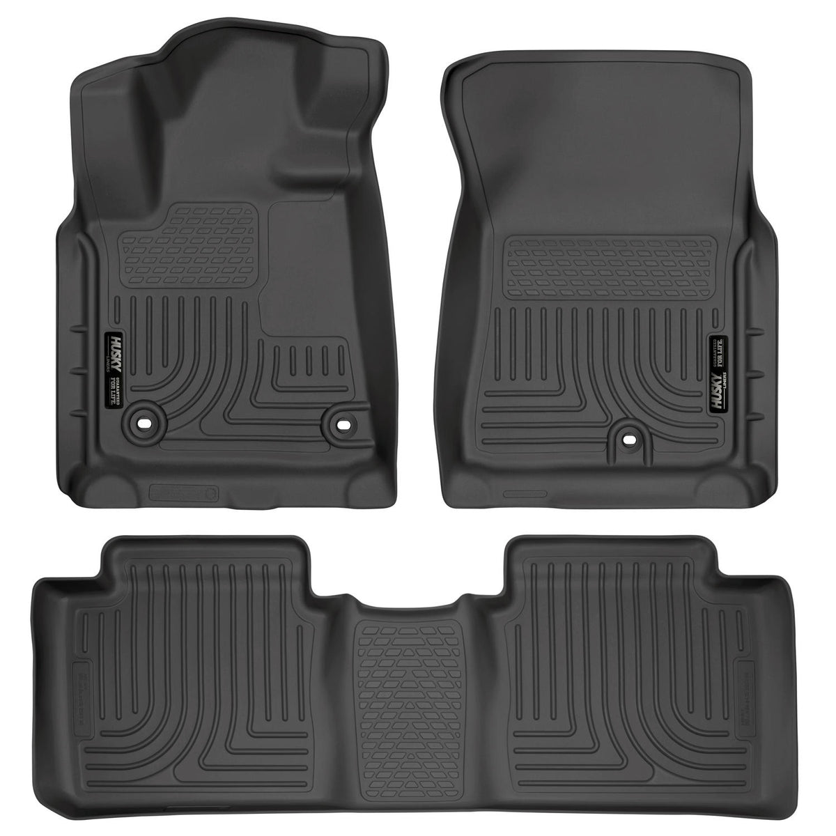 HUSKY LINERS | Weatherbeater Front & 2nd Seat Floor Liners (Footwell Coverage) For 14-21 Tundra Extended Cab | HUS99561