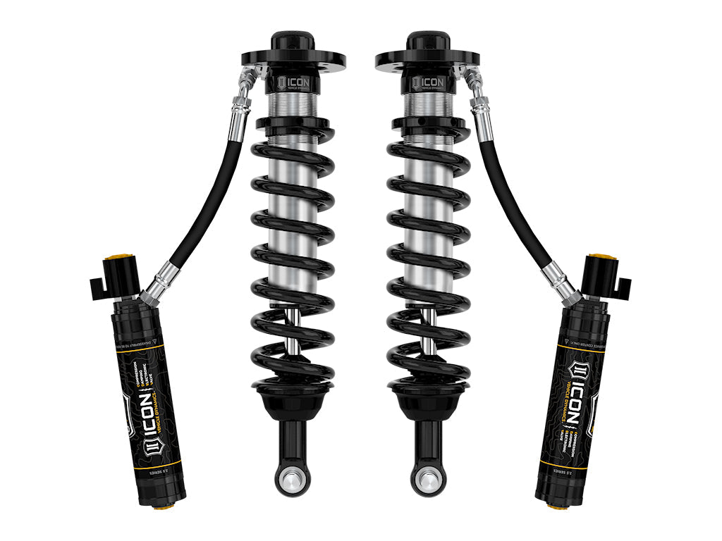 ICON 91831E 2022-2025 Ford F-150 Lightning, Lowered 0-2", Front, V.S. 2.5 Series Coilover Kit, Remote Reservoir w/ CDEV, Pair